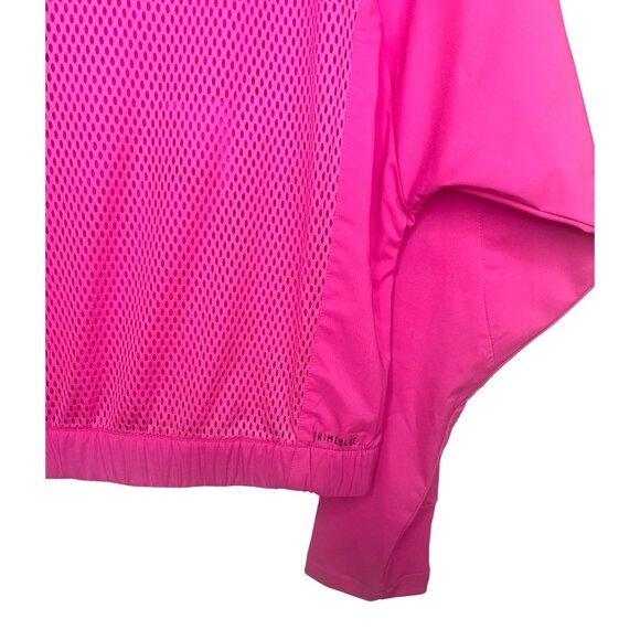 Adidas Tech Track Top Pink Primeblue Womens Medium Full-Zip Lightweight Jacket - Picture 10 of 16